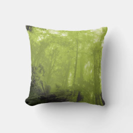 木の緑の写真枕の精神 クッション