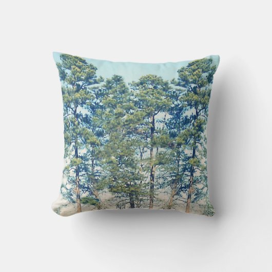 木の群れ クッション (正面)