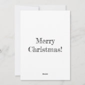 木の背景にクリスマスの挨拶 シーズンカード (裏面)