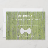 木の背景は俺のグロムスマンか？ 招待状 (正面)