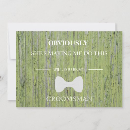 木の背景は俺のグロムスマンか？ 招待状 (正面)