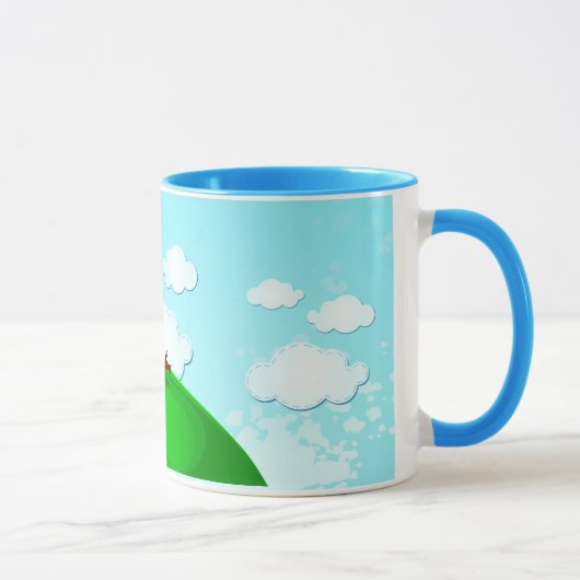 木の背景、マグカップ マグカップ (右)