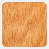 木の背景 – 滑らかな竹のカスタマイズ粒 スクエアシール (正面)