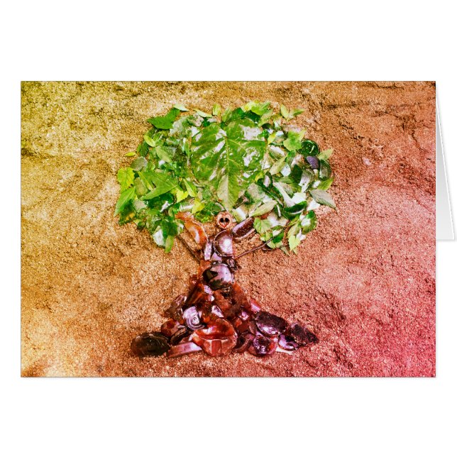 木の自然の芸術 (正面横)