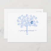 木の自閉症T認識度でを育てる 案内ポストカード (正面/裏面)