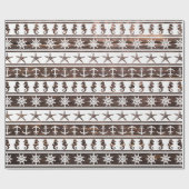 木の航海のなパターン ラッピングペーパー (フラット)