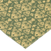 木の花のダマスク織パターン背景 テーブルクロス (アングル)