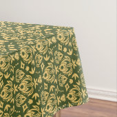 木の花のダマスク織パターン背景 テーブルクロス (インサイチュ)