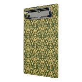 木の花のダマスク織パターン背景 ミニクリップボード (アングル2)