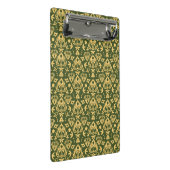 木の花のダマスク織パターン背景 ミニクリップボード (アングル)