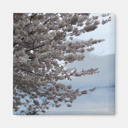 木の花の冷蔵庫用マグネット マグネット (正面)