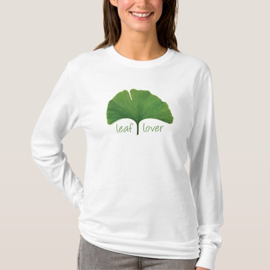 木の花、葉の恋人 – イチョウ Tシャツ (正面)