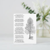 木の芸術と詩のように強い ポストカード (スタンド正面)