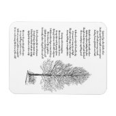 木の芸術と詩のように強い マグネット (横)