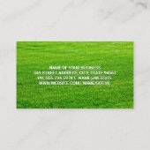 木の苗木 |草原の背景 名刺 (裏面)