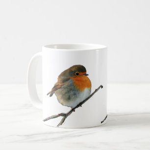木の英国のロビンのヨーロッパの鳥の赤い胸 コーヒーマグカップ
