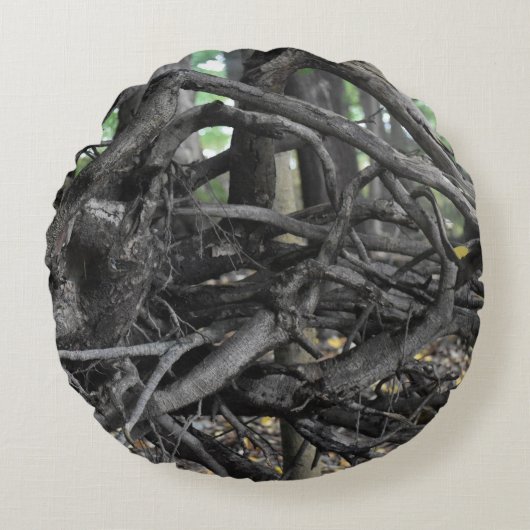 木の落ちた愛 ラウンドクッション (正面)