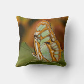 木の葉のマラカイト クッション (裏面)