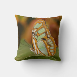 木の葉のマラカイト クッション