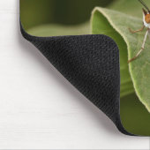 木の葉の上に浮かぶマラ色の蝶 マウスパッド (コーナー)