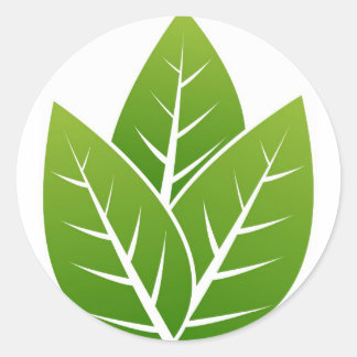 木の葉の印 ラウンドシール