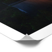 木の葉の寺(夜) ポスター (角)