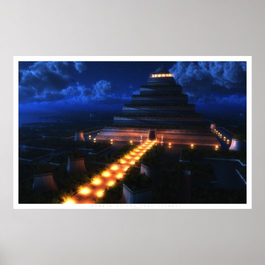 木の葉の寺(夜) ポスター (正面)