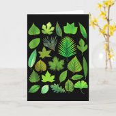 木の葉の種類 生物学 自然 教育 タンクトップ カード (黄色い花)