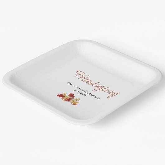 木の葉を愛でる感謝の気持ちモダン|過去記事 ペーパープレート (傾斜あり)