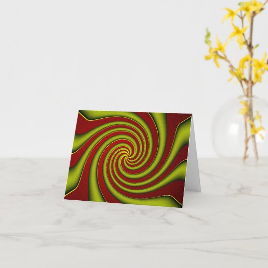 木の葉…..... カード (黄色い花)