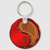 木の虎 キーホルダー (裏面)