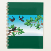 木の螺旋プランナーの鳥 プランナー手帳 (正面)