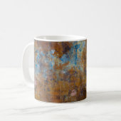 木の表面が茶色とピンク コーヒーマグカップ (正面左)