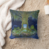 木の装飾用クッションのハート クッション (ブランケット)