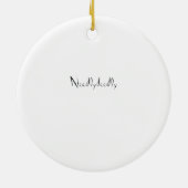 木の装飾 セラミックオーナメント (裏面)