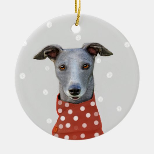 木の装飾 セラミックオーナメント (正面)