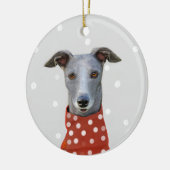 木の装飾 セラミックオーナメント (左)