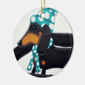 木の装飾 セラミックオーナメント (左)