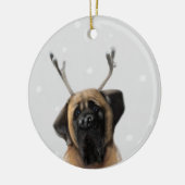 木の装飾 セラミックオーナメント (左)