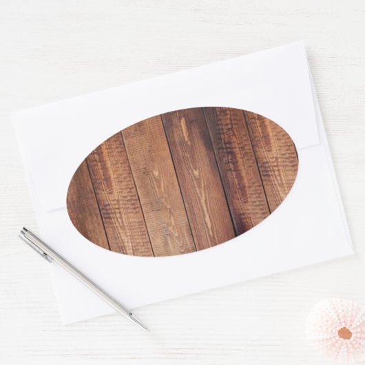 木の見実在た目 楕円形シール (封筒)