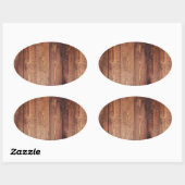 木の見実在た目 楕円形シール (シート)