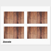 木の見実在た目 長方形シール (シート)