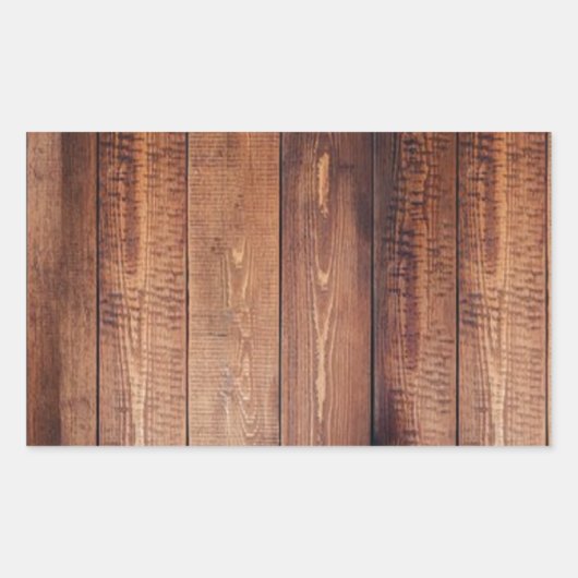 木の見実在た目 長方形シール (正面)