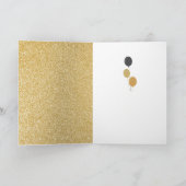 木の誕生日コージかわいい子犬のスケッチかわいい子犬 カード (内部)