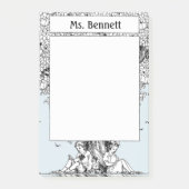 木の読下に子どもがいる ポストイット (正面)