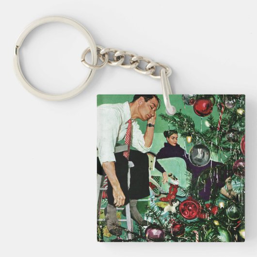 木の調整 キーホルダー (正面)