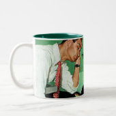 木の調整 ツートーンマグカップ (左)