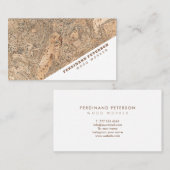 木の質感を持つユニバーサル名刺。 名刺 (正面/裏面)