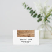 木の質感を持つユニバーサル名刺。 名刺 (スタンド正面)