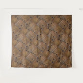 木の質自然な背景茶色の木 タペストリー (正面(横))